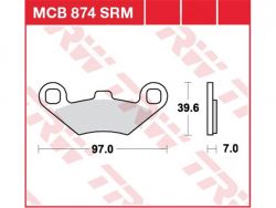 TRW BREMSBELÄGE SRM