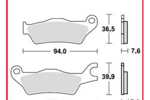 TRW BREMSBELÄGE TRQ