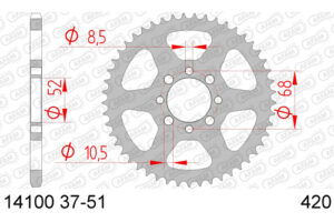 ZAHNKRANZ STAHL 420 (14100-32 / 50-13009-32 / JTR801.32)