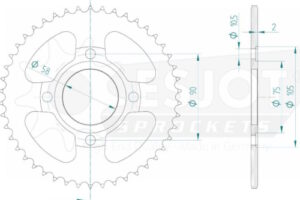 ZAHNKRANZ STAHL 428 (50-15109-46)