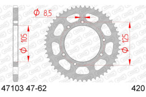 ZAHNKRANZ STAHL 420 (47103-60 / 50-13030-60 / JTR1131.60)