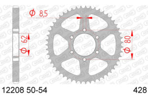 ZAHNKRANZ STAHL 428 (12208-51 / JTR1842.51)