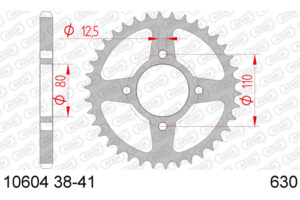 ZAHNKRANZ STAHL 630 (10604-38 / 50-30001-38 / JTR333.38)