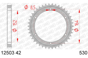 ZAHNKRANZ STAHL 530 (12503-42 / 50-35008-42 / JTR841.42)