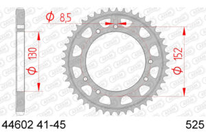 ZAHNKRANZ STAHL 525 (44602-41 / 50-35051-41)