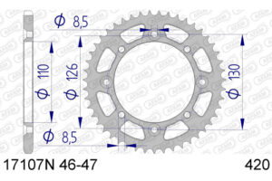 ZAHNKRANZ ALU 420 (17107N-46 / 51-13200-46)
