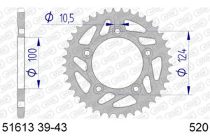 ZAHNKRANZ ALU 520 (51613-39 / 51-32216-39)