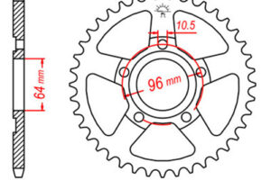 ZAHNKRANZ STAHL 428 (10203-53 / JTR242.53)